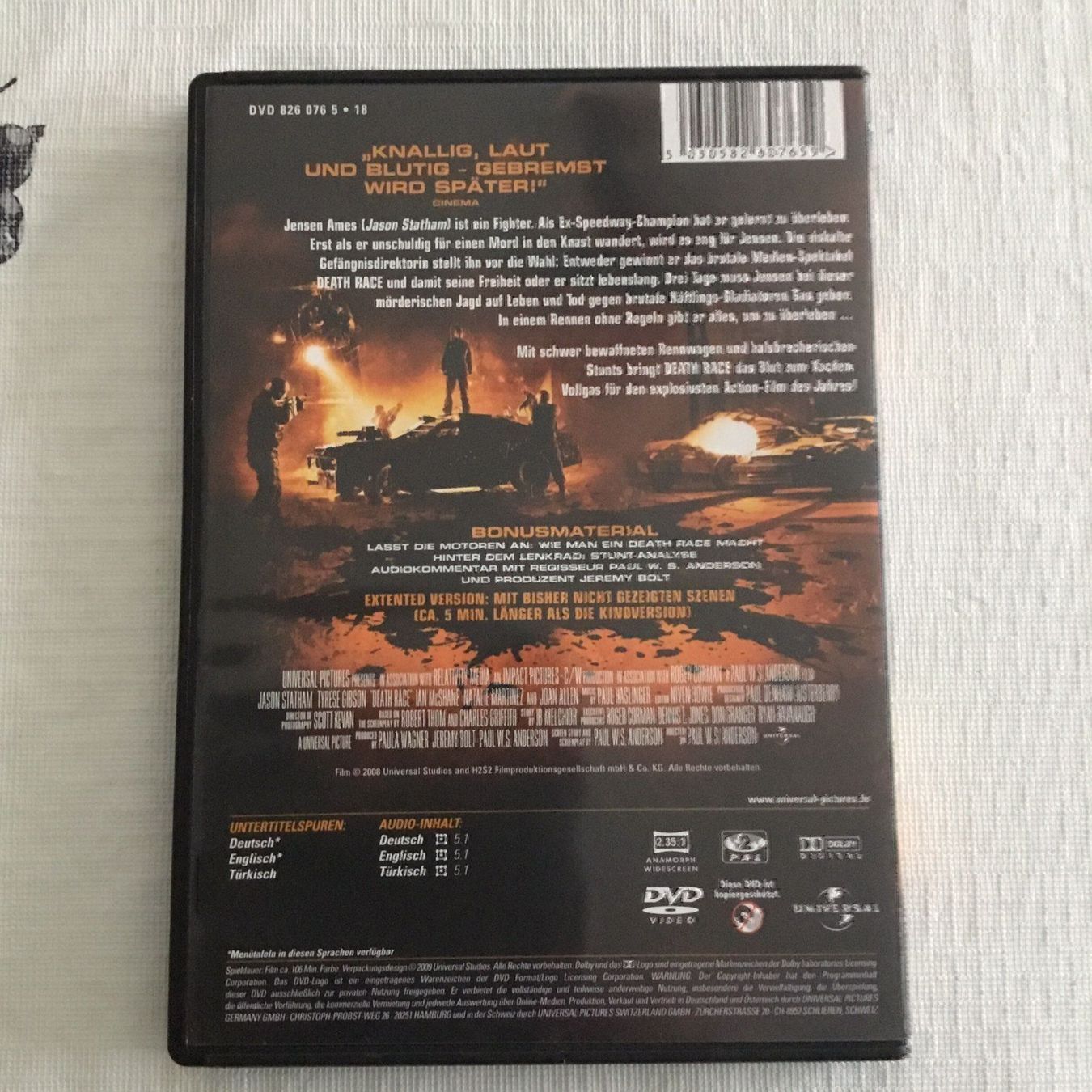 Tutti i DVDs: Death Race dvd – Nuovo (secondo la descrizione) da Blauen venduto da berlingo65 1