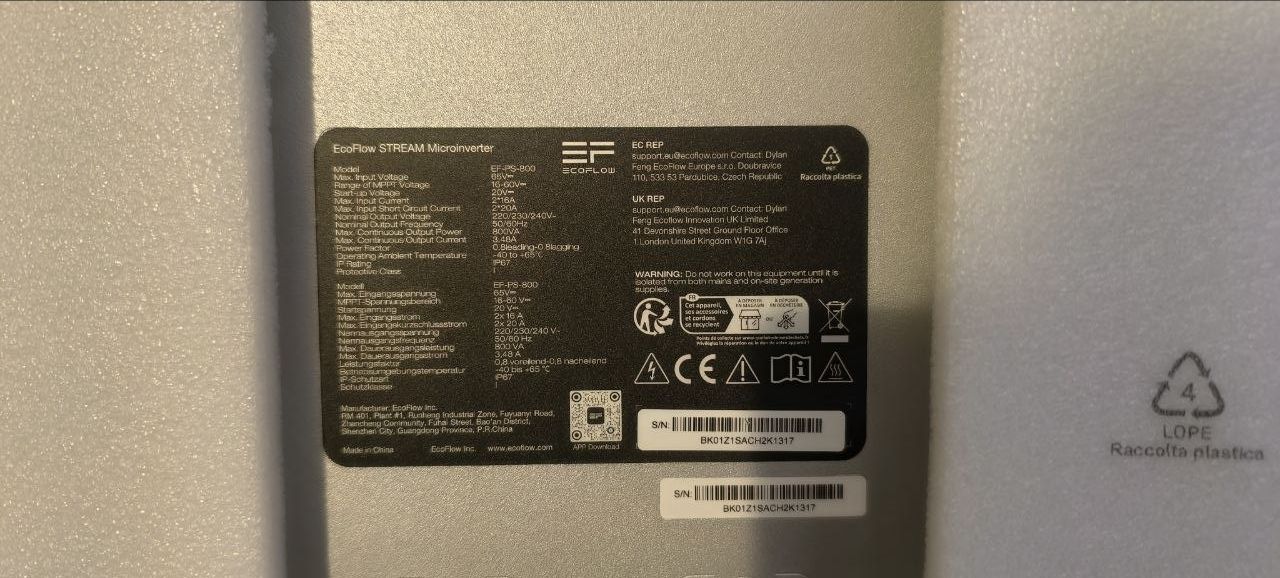 Ecoflow Wechselrichter: Ecoflow Stream 800 Wechselrichter neu – Neu und originalverpackt aus Mümliswil von C.Tischer 1