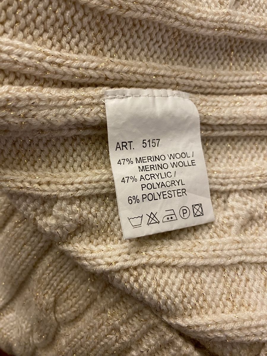 Maglioni & Felpe: Cremefarbener, weicher Zopfmuster-Pullover von Cassis Gr.38 – Usato da Jona venduto da Flamingoo 4
