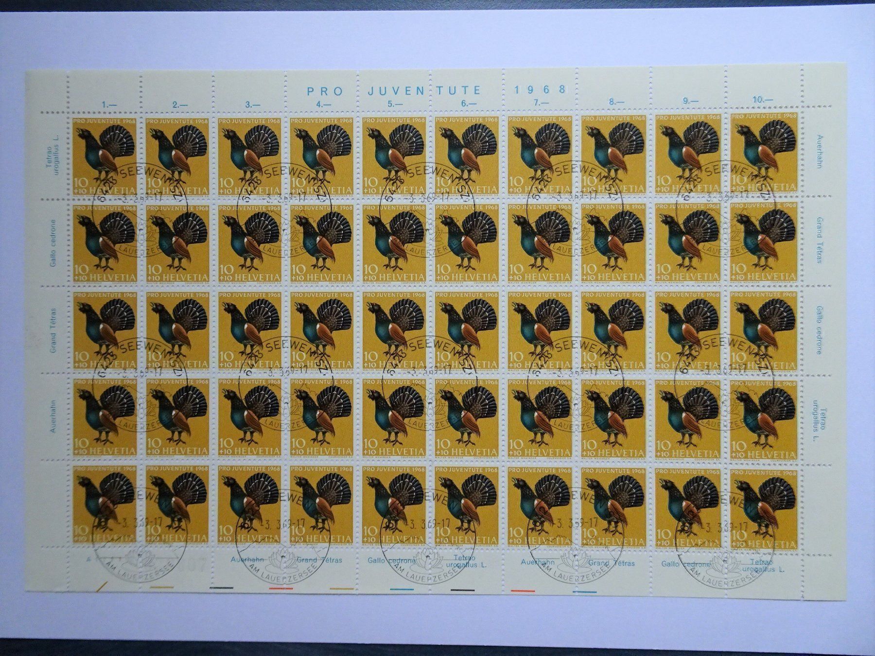 Tous les timbres: PJ 1968 – Neuf (Voir description) à Aadorf par Chnorli-Furz