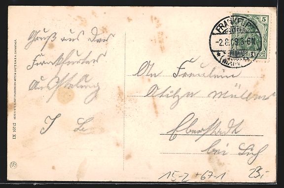 Cartoline postali: Frankfurt a. M., Internationale Luftfahr – Usato da Berlin venduto da bartko-reher 1