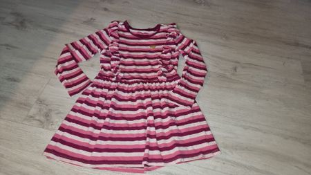 Tolles Lemon Beret Kinder Kleid,Grösse 134gestreift Frühling