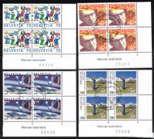 1999 4-Block  Sondermarken Ersttag gestempelt   SBK 37.60
