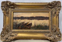 Bertollini  >> Abendstimmung am See <<