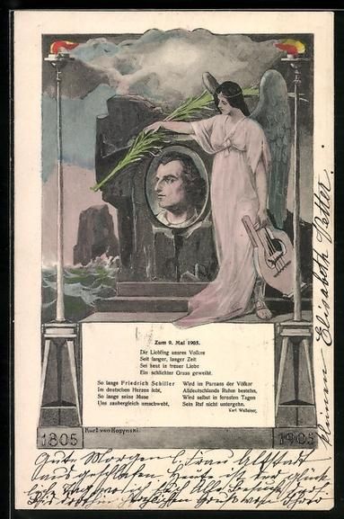 Cartoline postali: Buchs, Schillerfeier des dramatischen Ve – Usato da Berlin venduto da bartko-reher