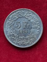 5 Francs 1874 B. (Bruxelles) - Sehr Schön / Très Beau