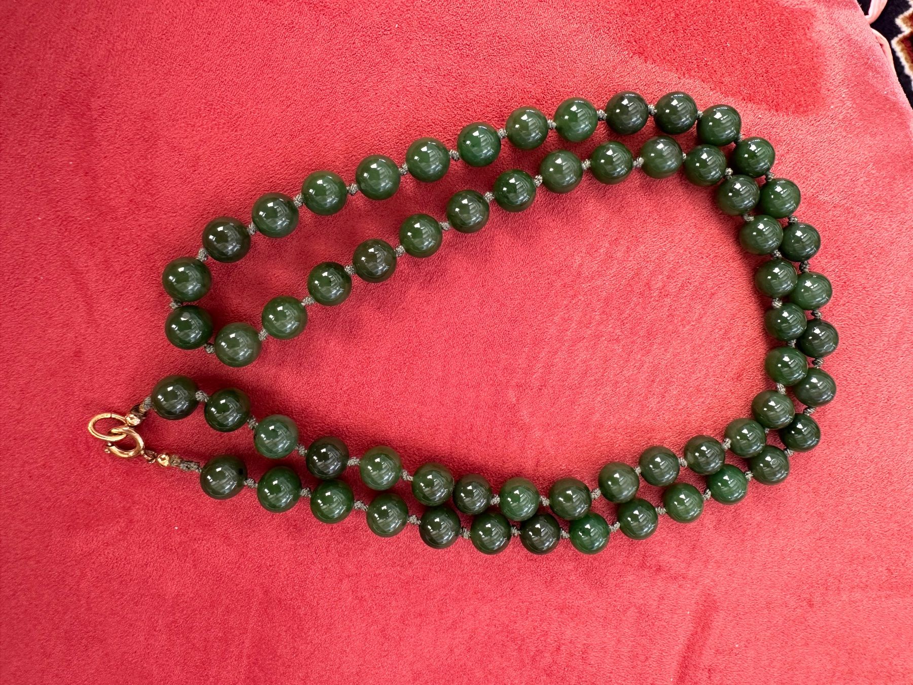 Ketten: Vintage Damen Jade Kugelkette – Gebraucht aus Herbriggen von Sehrazade 1