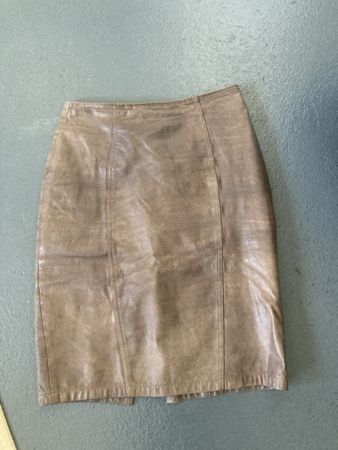 Echtleder Rock 38 Rind Nappa Leder