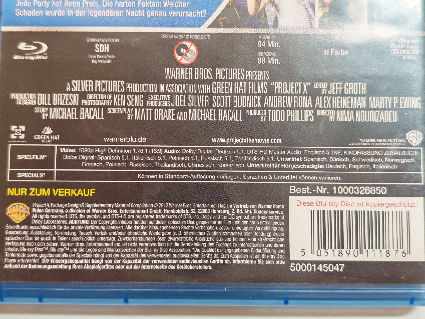 Alle DVDs: Project X – Gebraucht aus Liestal von Kratzilla 3