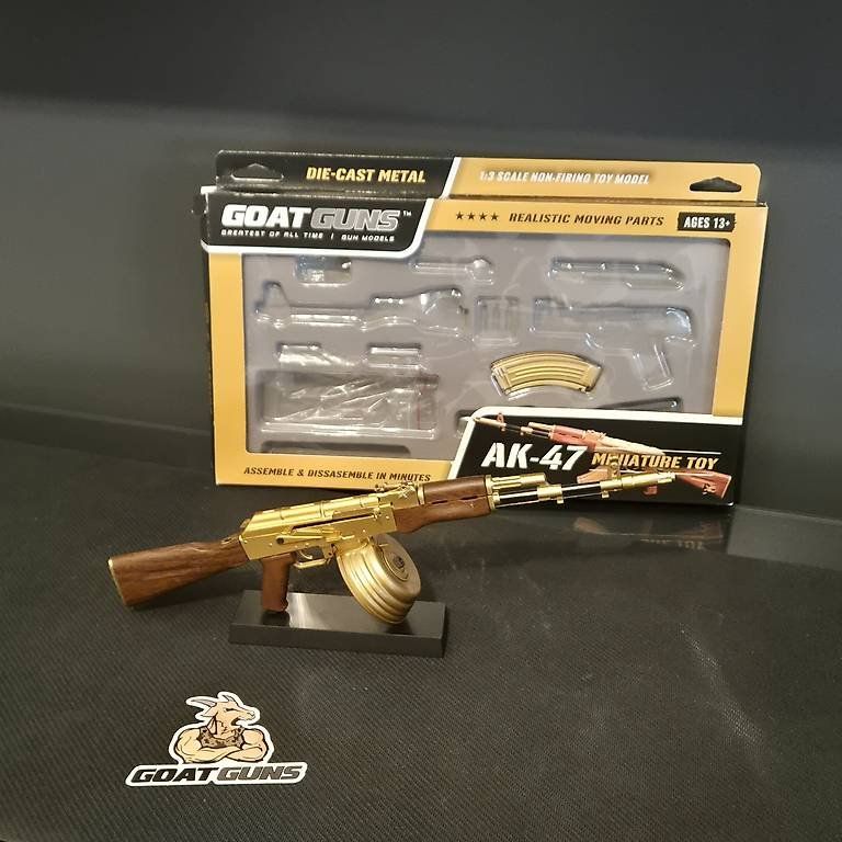 Kit di modellismo & Modellini statici: GoatGuns AK 47 Model Gold – Nuovo (secondo la descrizione) da Boll venduto da Marquee