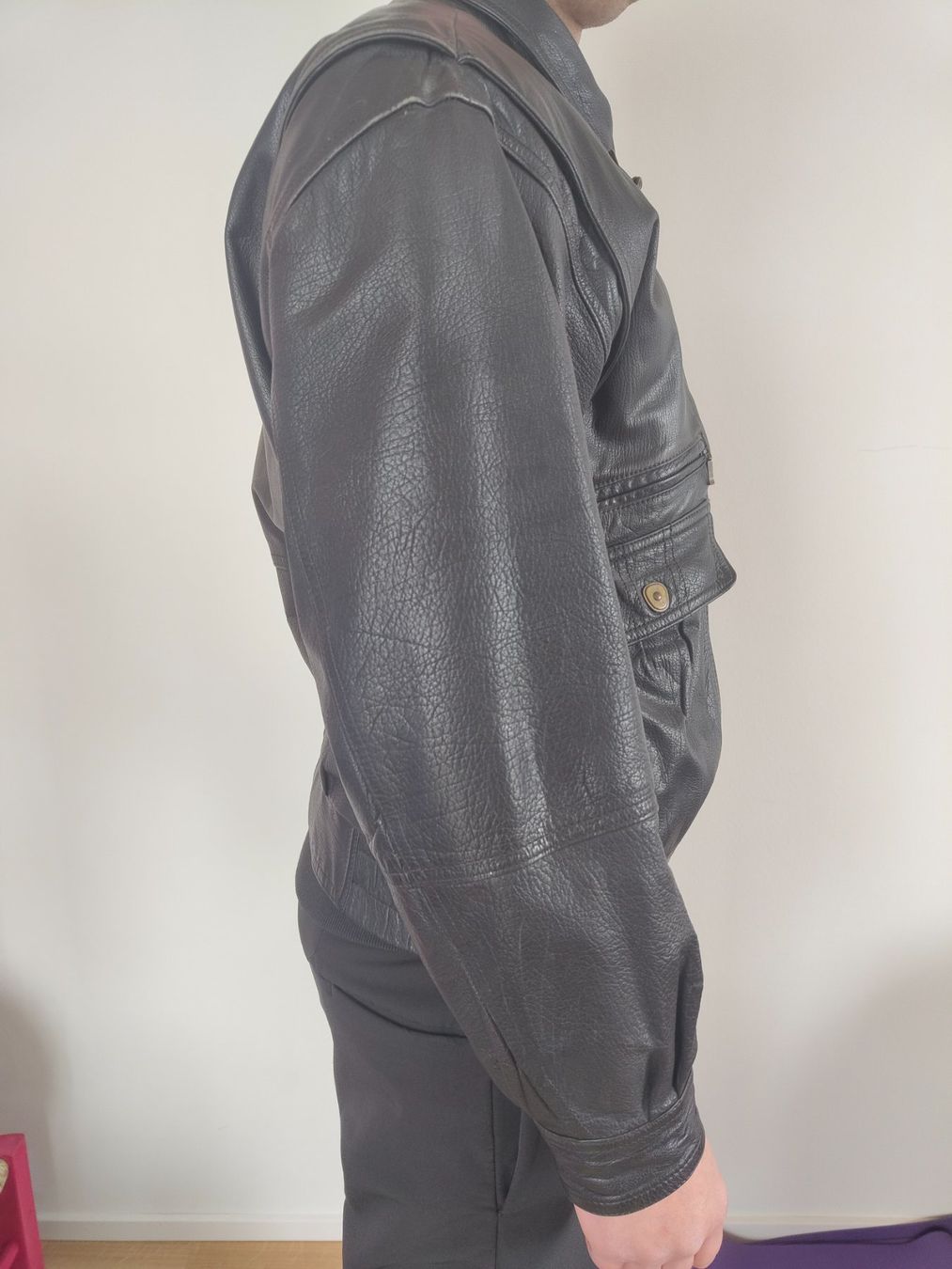 Giacche: Schwarze Lederjacke (Vintage) – Usato da Zürich venduto da Slevin2710 6