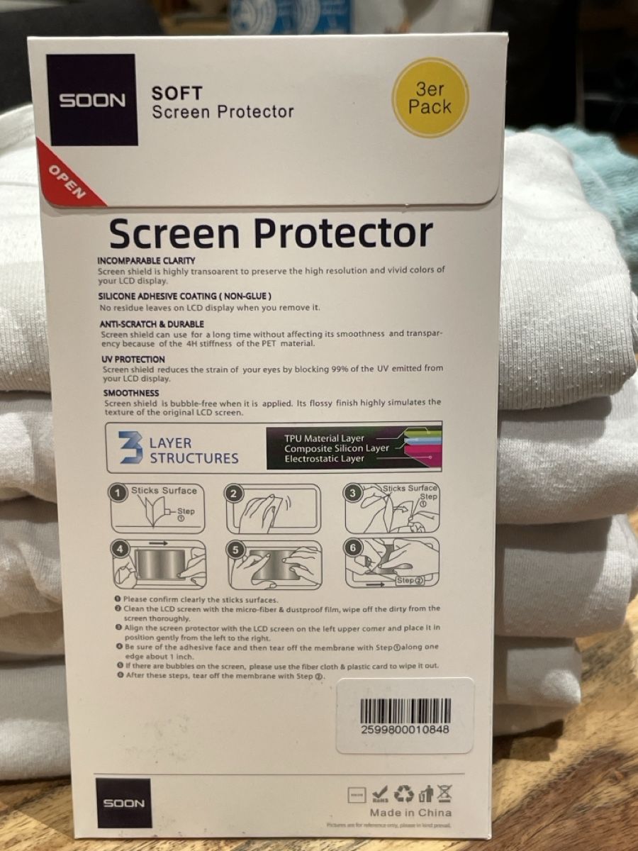 Ritocchi & pellicole di protezione: Soon Soft Screen Protector Samsung S23 Plus 3er Pack Neu – Nuovo e nell'imballaggio originale da Vilters venduto da laybold 1