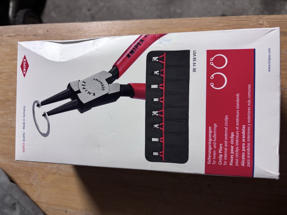 Knipex Tutti gli attrezzi: KNIPEX Circlip Pliers Set 4-piece new – Nuovo e nell'imballaggio originale da Lenzburg venduto da Genkidama