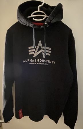 Alpha Industries Hoodie, Schwarz und Weiss , Grösse S Top!