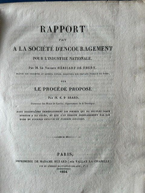 Documenti: Vicomte Héricart de Thury, document ancien, 1824 – Usato da Bern venduto da oregonzwei