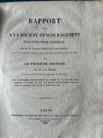 Vicomte Héricart de Thury, document ancien, 1824
