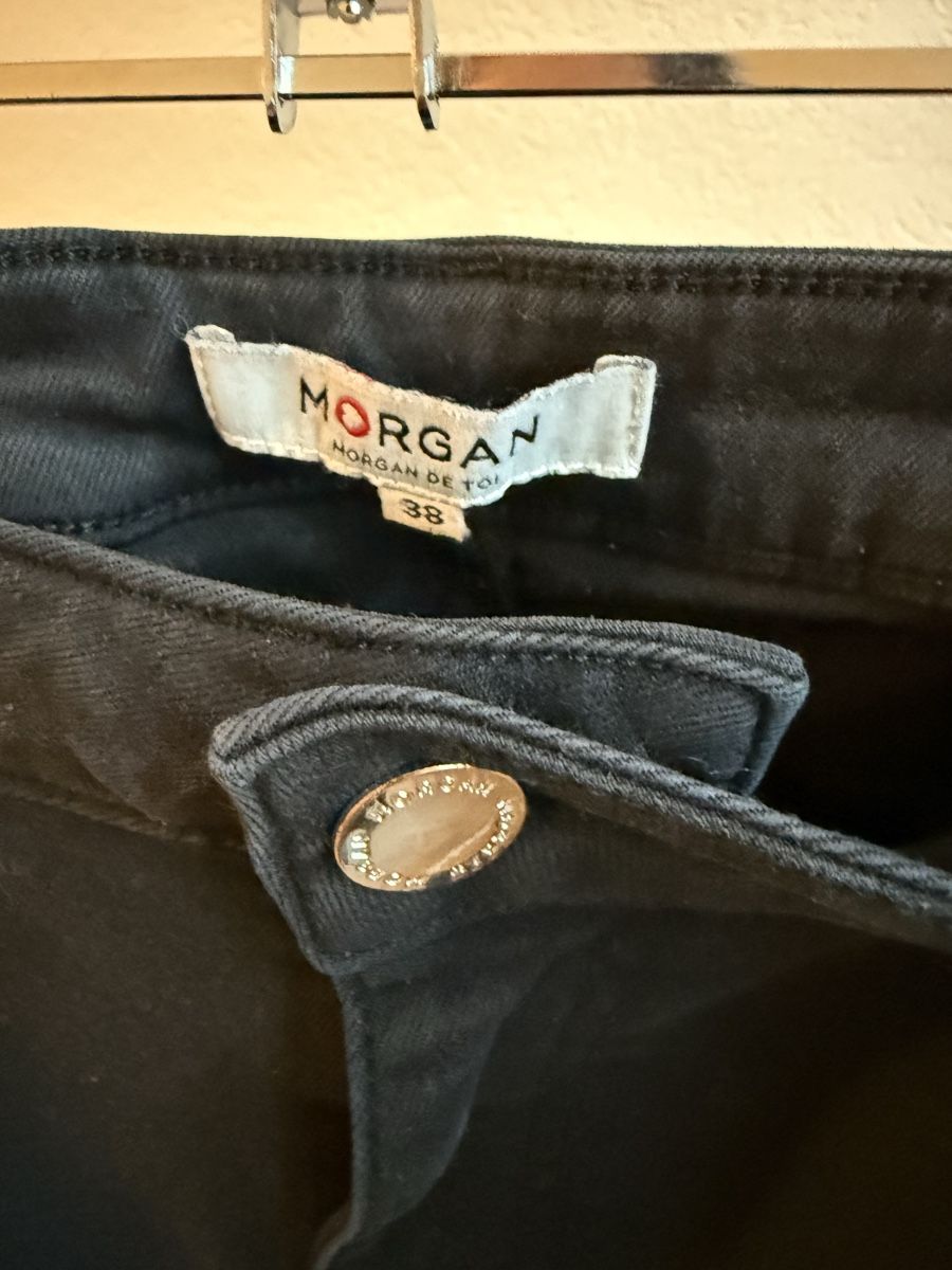Morgan Jeans: Jeans noir slim Morgan, t.36/38 – Usato da Tavannes venduto da Thriftshop 3