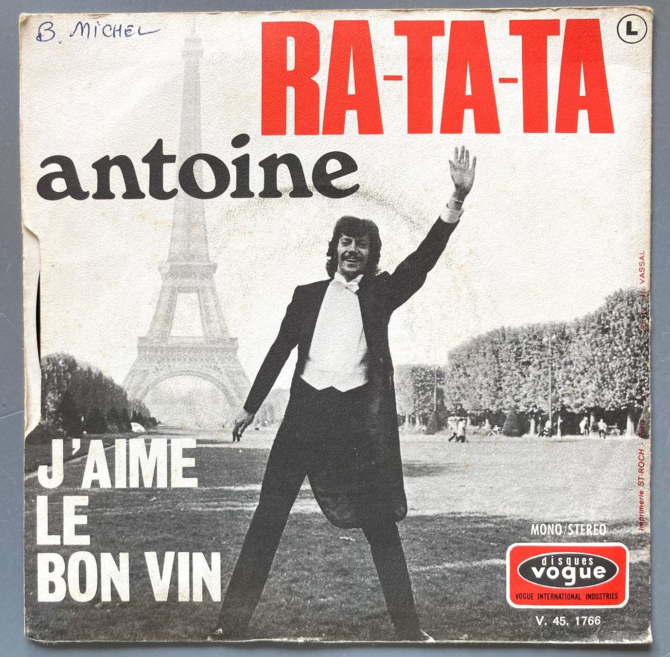 Dischi in vinile: ANTOINE - RA-TA-TA – Usato da Poliez-Pittet venduto da Newtown-Records 1