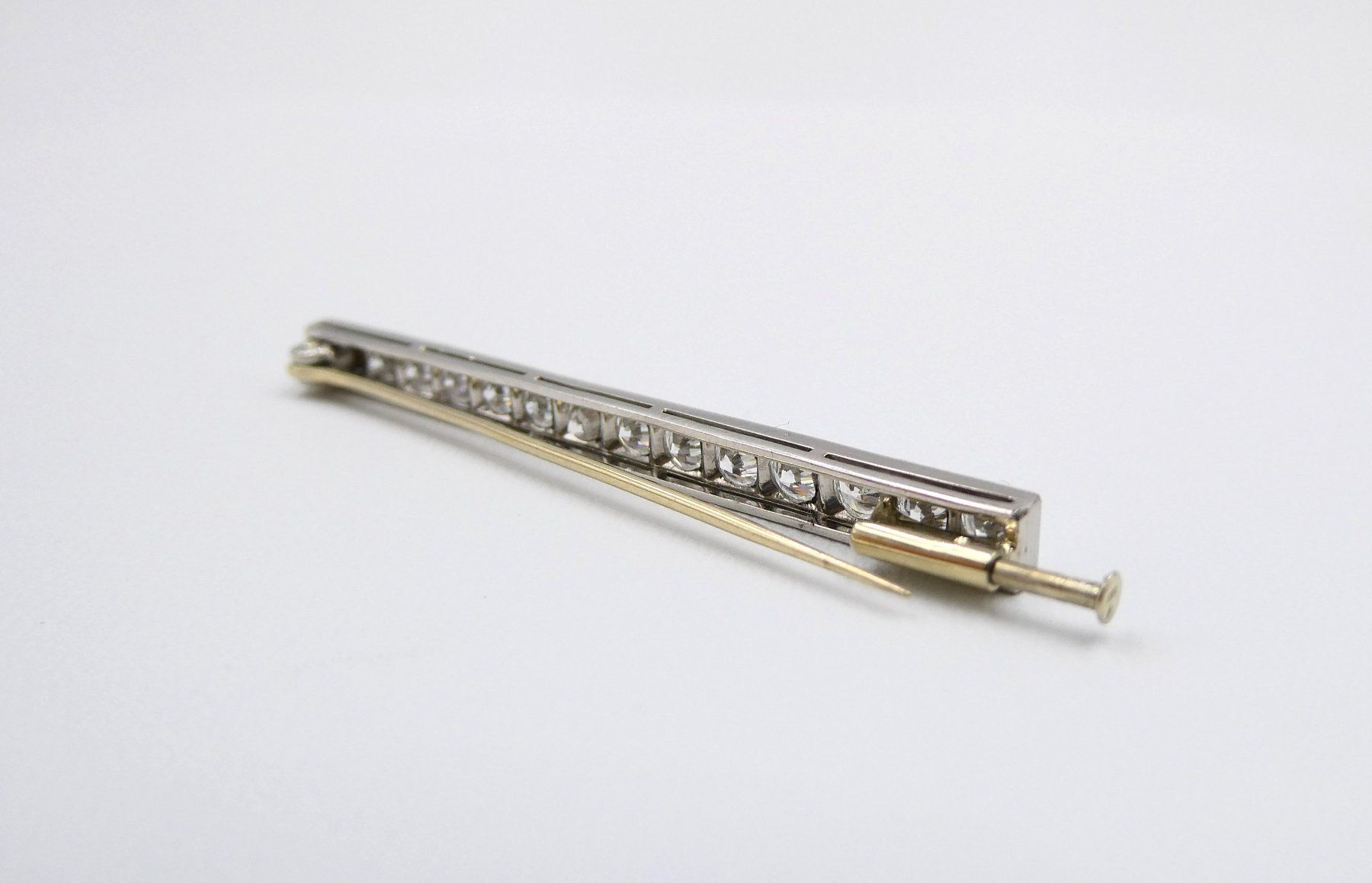 Spille & Fermagli: DIAMANT BROSCHE IN 950 PLATIN – Usato da Luzern venduto da EdiGem 5