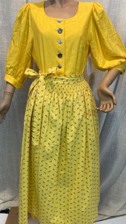Vintage-Dirndl Original Isola Austria – Gelb – Gr. 36