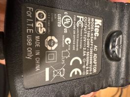 Ktec AC Adaptor KSAFF1200200W1UV-1 12V 2.0A Used