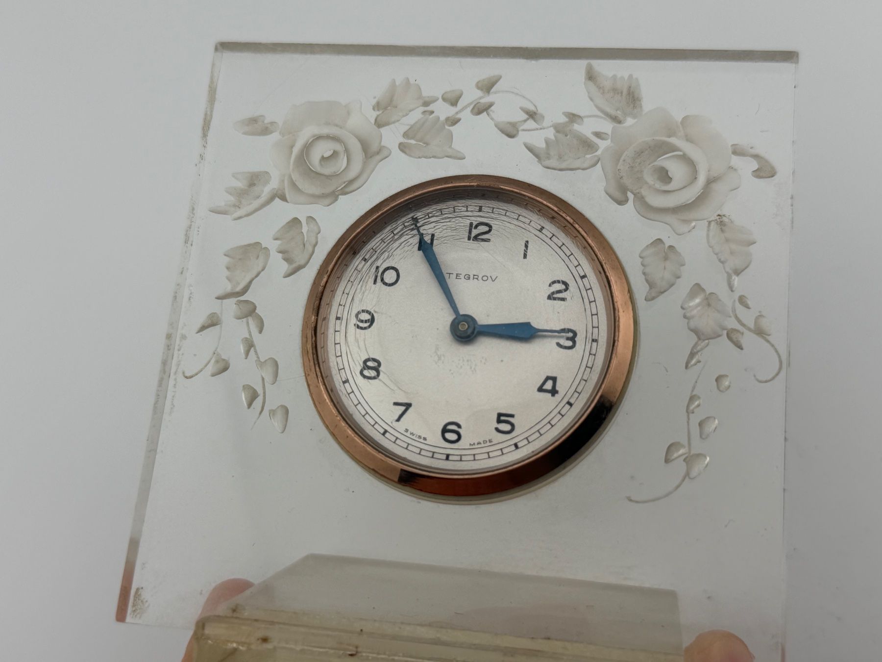Uhren: Vintage TEGROV montre de table – Defekt aus Biel/Bienne von MrP_WatchesBiel