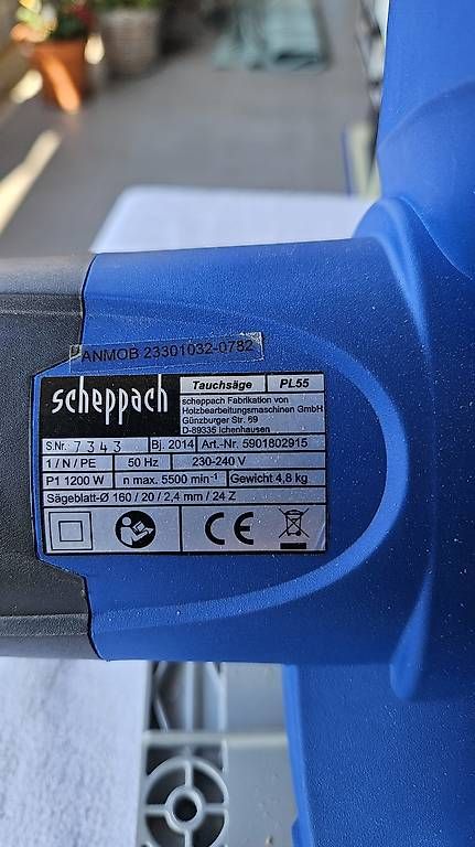 Scies:  Tauchsäge PL55 Scheppach – D'occasion à Sursee par ksc_v2bn 1