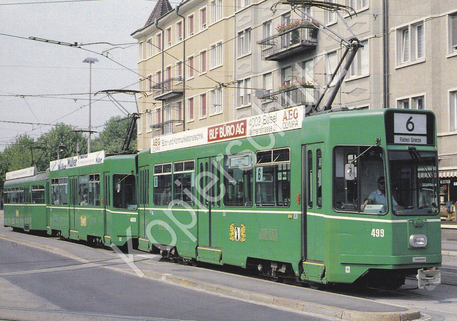 Cartoline postali: Strassenbahn Basel BVB Dreiwagenzug – Nuovo e nell'imballaggio originale da Ettingen venduto da Pantograph163