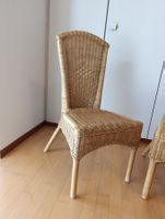4 Stühle ohne Lehnen Rattan
