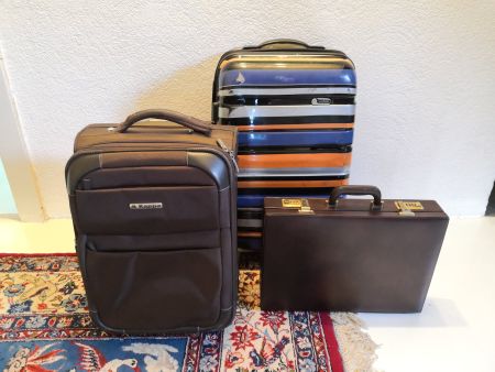 🤩4 STK: GROSSER KOFFER & KAPPA TROLLEY & LEDER AKTENKOFFER