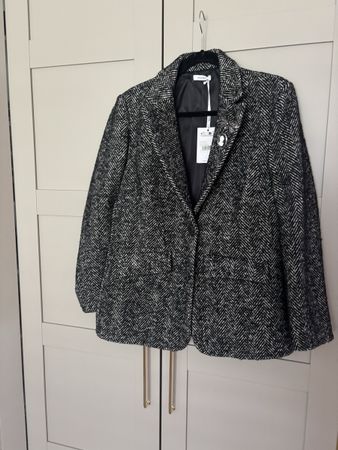 Damen Blazer schwarz/weiss Grösse L mit Etikett