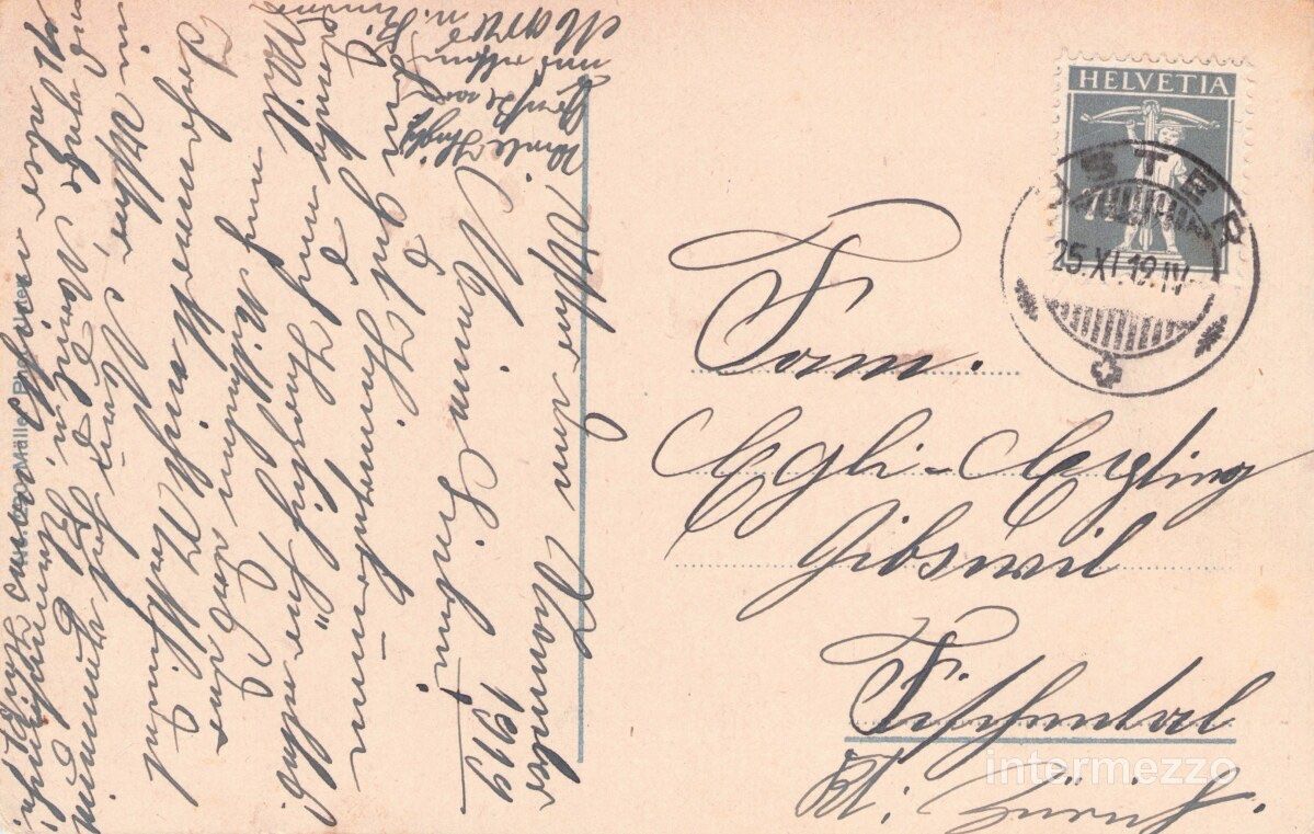 Cartes postales: Uster ZH // 1919 Generalansicht – D'occasion à Basel par intermezzo12 1