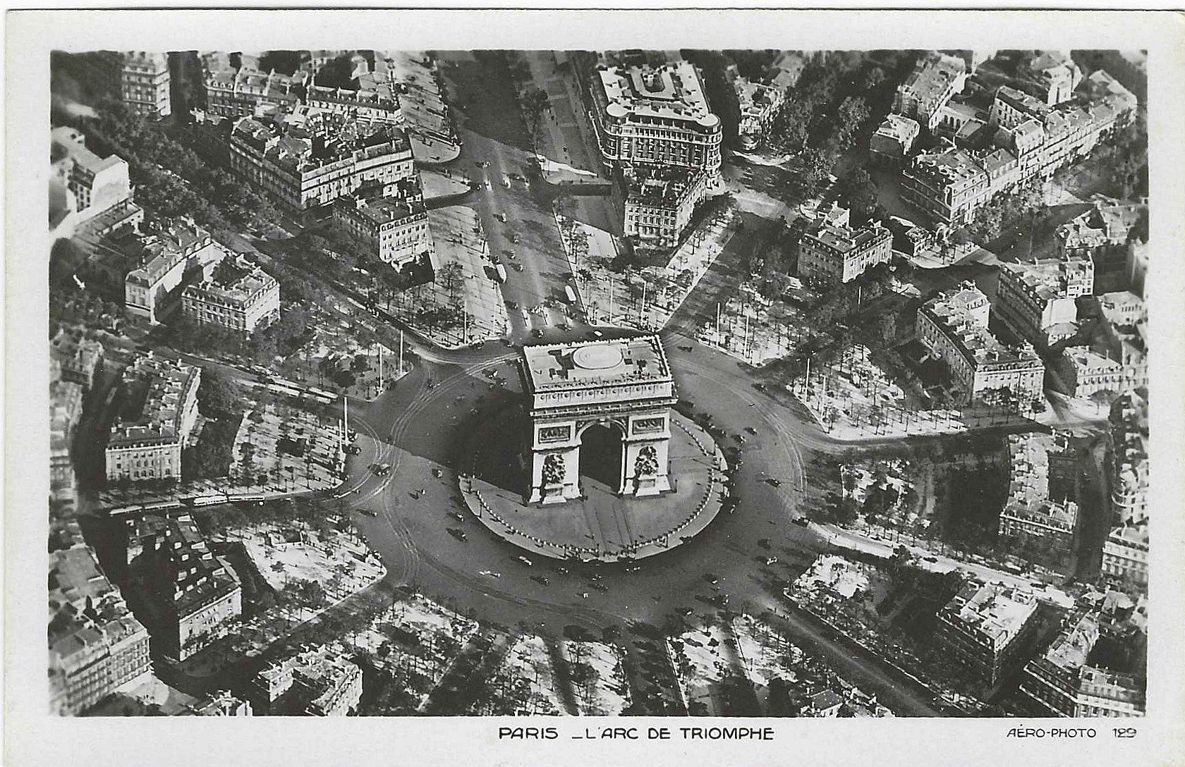 Cartoline postali: Ansichtskarte Paris, Arc de Triomphe. – Usato da Luzern venduto da gil_9jtr