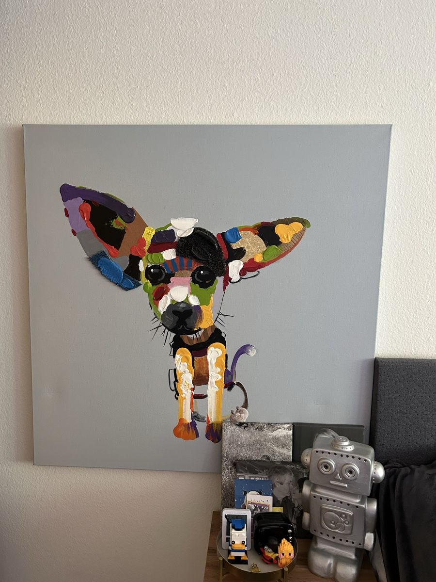 Poster & Bilder: Lustiges/witziges Hundebild 100x100cm – Gebraucht aus Bülach von Bubba01
