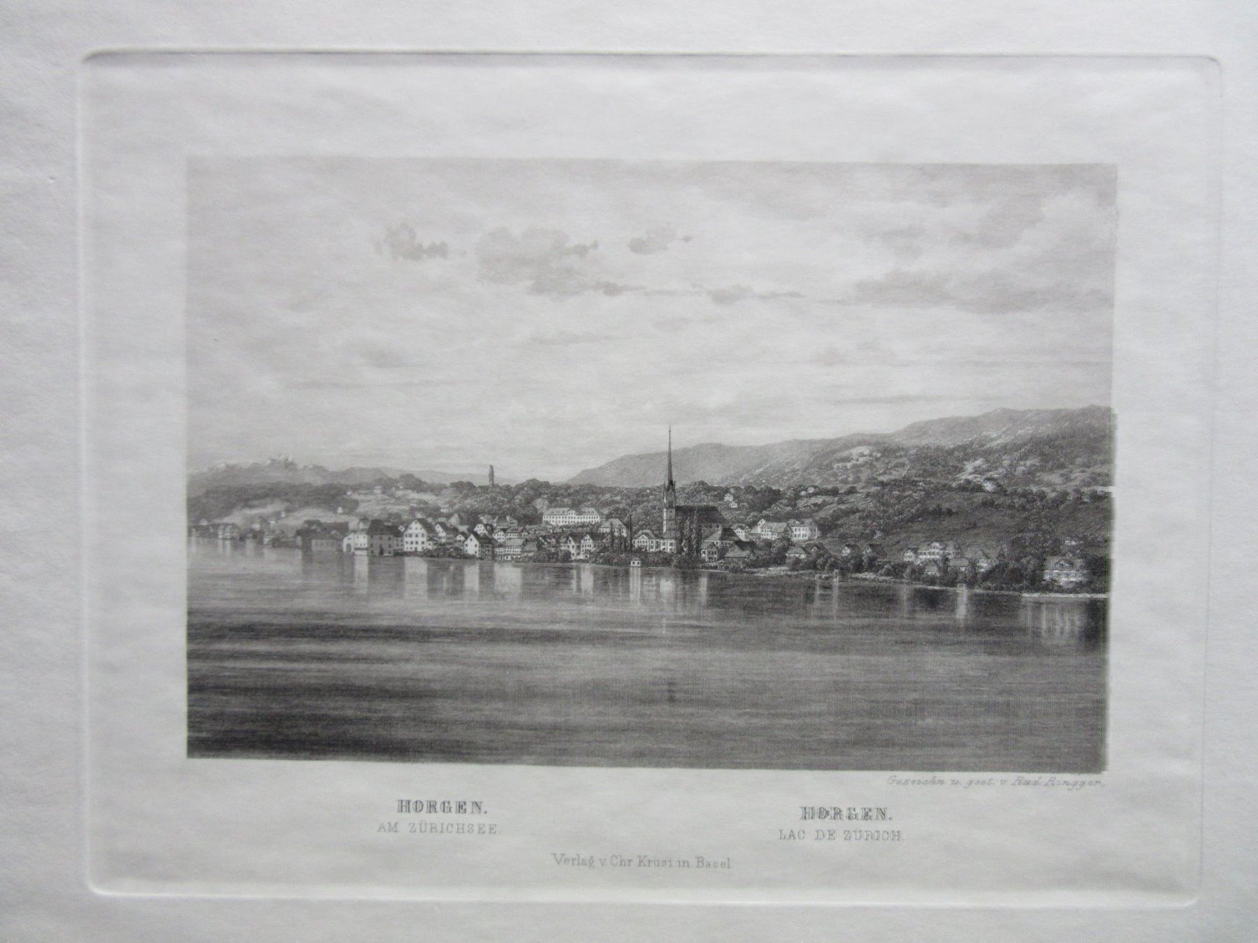 Incisioni: HORGEN   STAHLSTICH – Usato da Gersau venduto da grafik-kunst 1