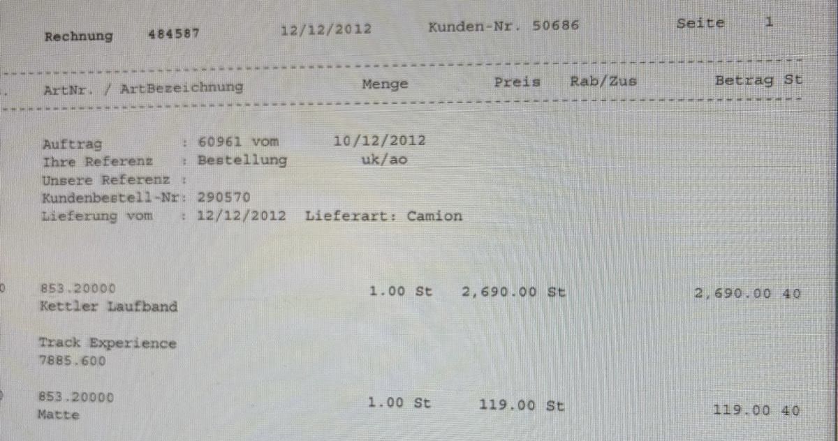 Hometrainer: Kettler Laufband – Usato da Luzern venduto da ine_9lbj 1