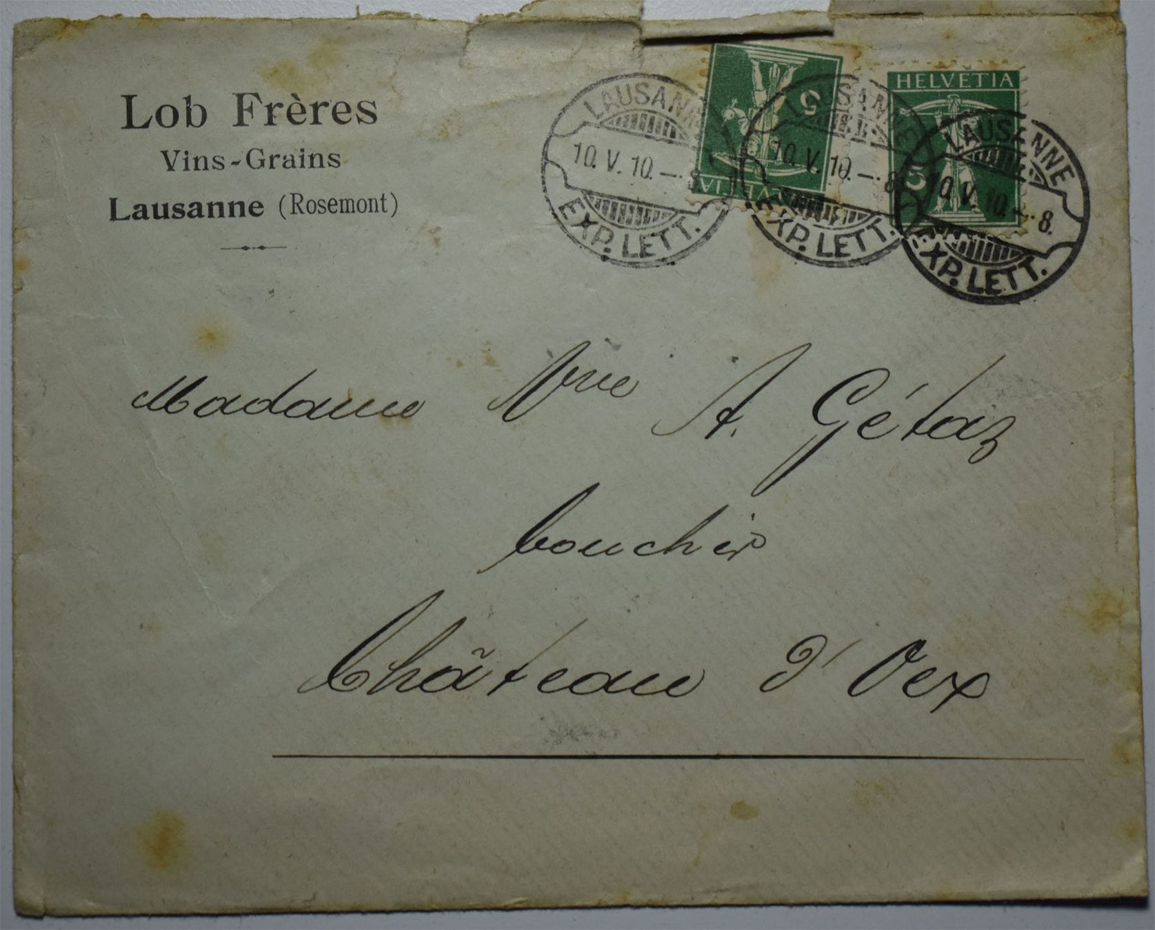 Couverts & Versandtaschen: Lot de lettres anciennes – Gebraucht aus Petit-Lancy von Pimose 4