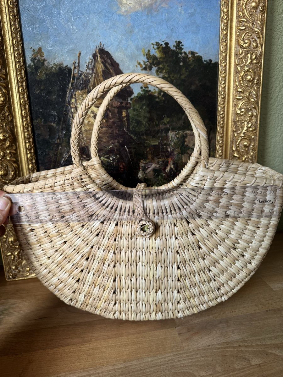 Borse da donna: Peruvian Junco Handbag - Natural Woven Summer Bag Chic! – Nuovo (secondo la descrizione) da Zürich venduto da olalinda 2