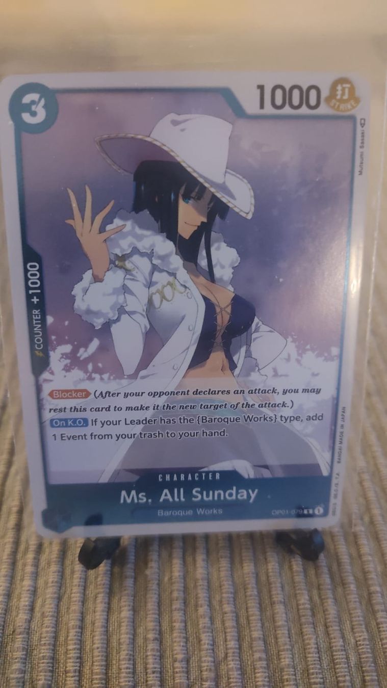 Bandai Carte collezionabili: One Piece OP01-079 Ms Sunday PRE-ERRATA – Nuovo (secondo la descrizione) da Lausanne venduto da Abstral1