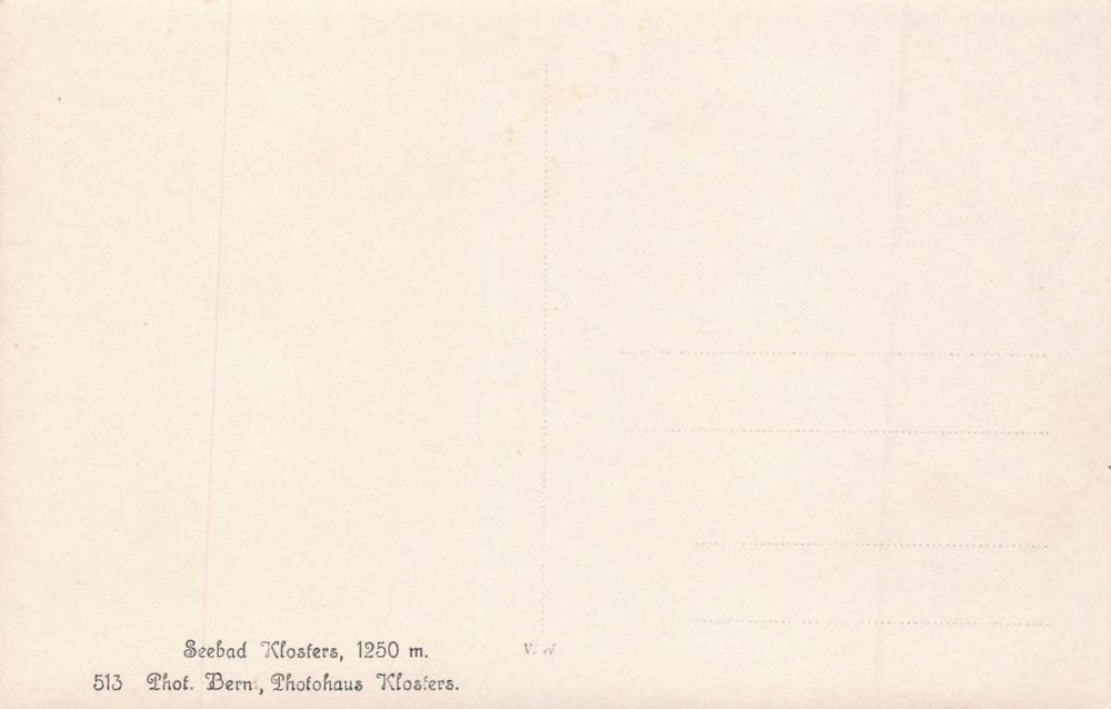 Cartes postales: Klosters Strandbad Badegäste – D'occasion à Bichelsee par Gloeckner 1