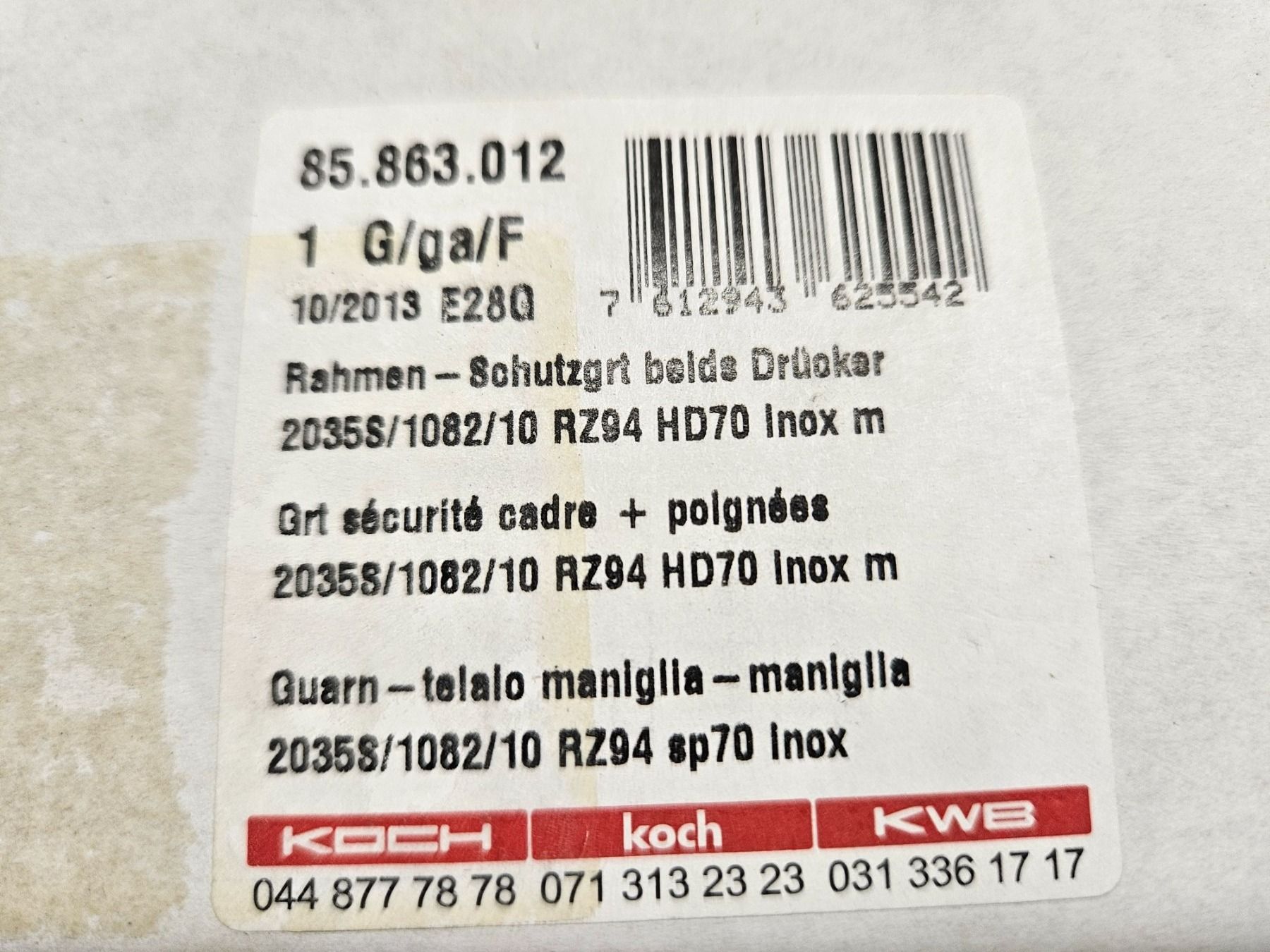 Porte: Türdrücker mit Schild – Nuovo e nell'imballaggio originale da Hinterforst venduto da Sonne2004 1