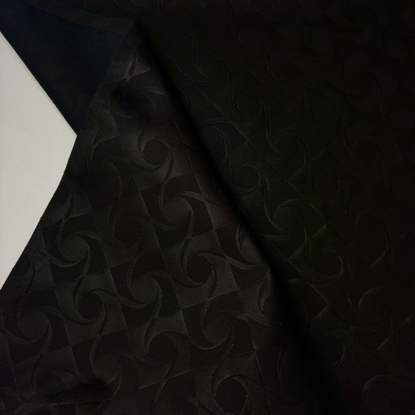 Tessuti: Ital. Designer Baumwolle Elastan 1.50x1.40m nero nero shiny – Nuovo (secondo la descrizione) da Lufingen venduto da Voyager7 2