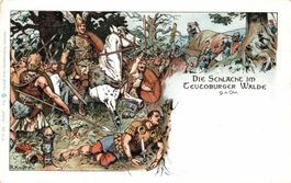 4 Litho von R. Knötel mit Schlachten