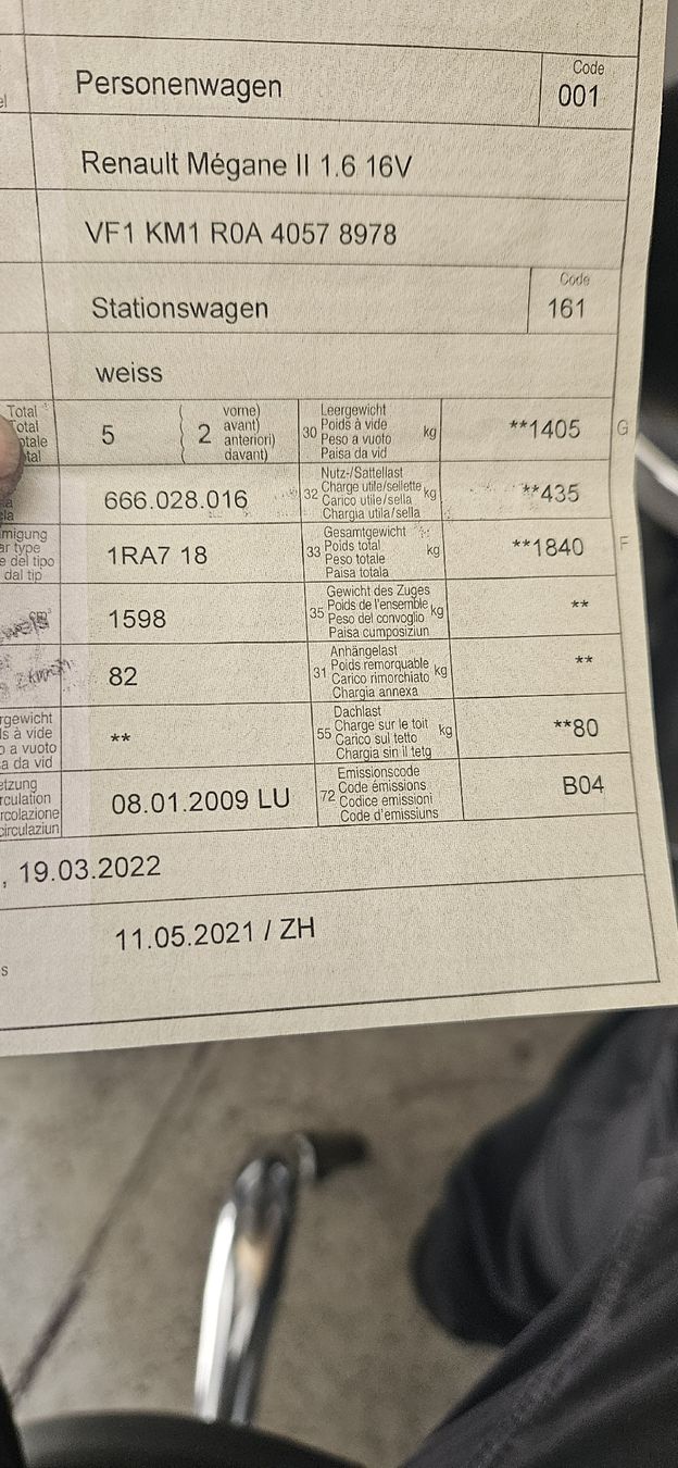 Renault Automobili: Renault Megane 2 1.6 16 v Automat – Difettoso da Wald ZH venduto da Elfi-85 6
