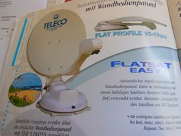 Teleco Automat Satelitanlage m TV Gerät u allen Kabeln