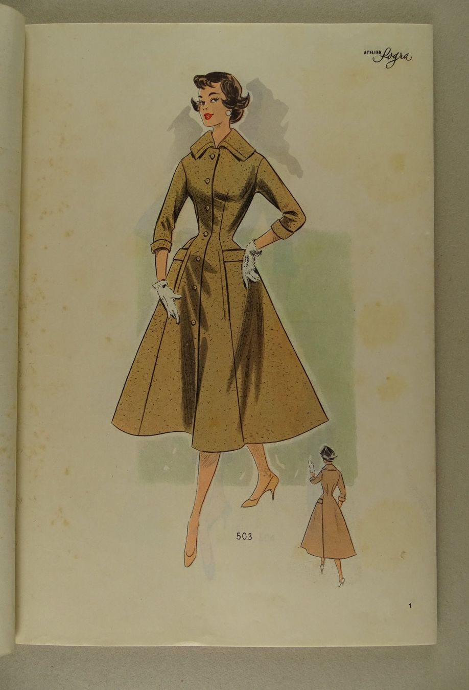 Libri: MODE, MODEZEITSCHRIFT LA MODE ACTUELLE HIVER 1957 – Usato da Grüningen venduto da Kartensammler 1
