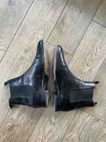 Schwarze Chelsea Boots Grösse 46 Leder guter Zustand