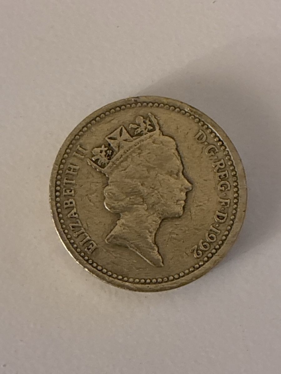 Tutti le monete: Nr. 77: 1 Pfund, britisches Pfund, 1992 – Usato da Burgdorf venduto da Yakari5165 1