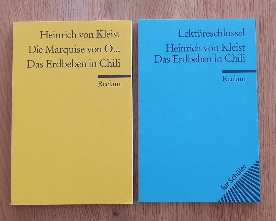 Reclam: Die Marquise von O... & Das Erdbeben von Chili (Gebraucht) in ...