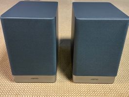 2 Regal-Boxen gross, Jamo S7-17 dunkel, Neuware aus Set.